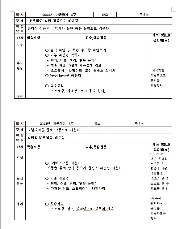 오데뜨발레 (일) 25-48개월 엄마랑