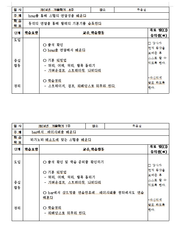 오데뜨발레 (일) 25-48개월 엄마랑